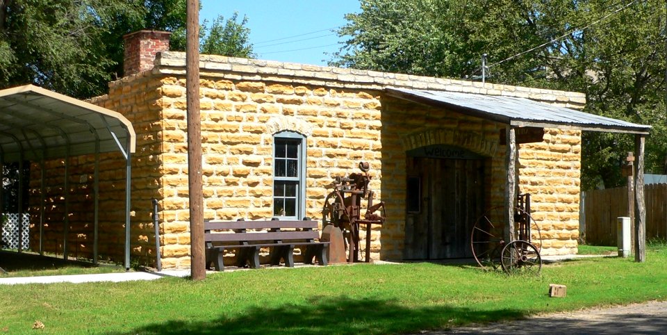Cuba, Kansas blacksmith shop from SW 1