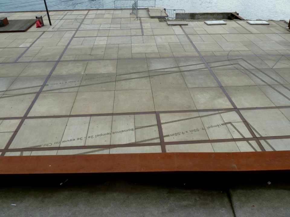 Cuijk-aanduidingen Romeinse constructies Maaskade (1)