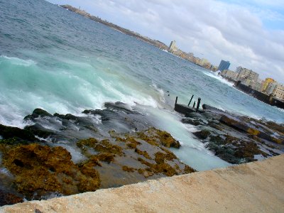 Cuba LA HAVANE vue du Bd Malecon
