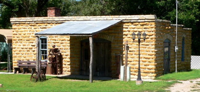Cuba, Kansas blacksmith shop from SE 2