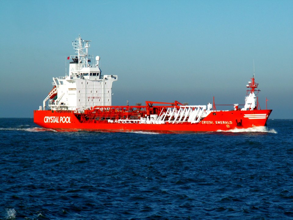 Crystal Emerald p3 approaching Port of Rotterdam, Holland 29-Jan-2006