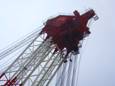 Crane ship in Haikou - detail - 02 photo