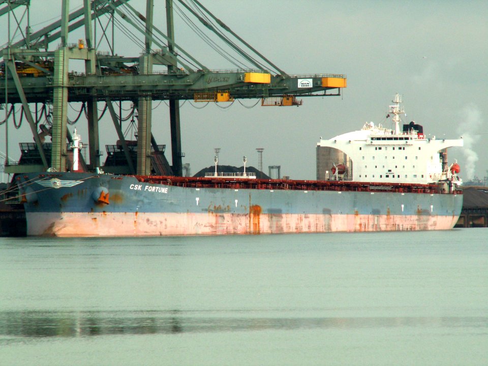 CSK Fortune - IMO 9255000 - Callsign VRYS3 -, Mississippi harbour, Port of Rotterdam, Holland 11-Feb-2006