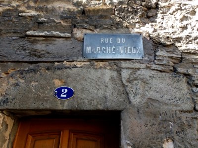 Crémieu - Rue du Marché Vieux - Plaque