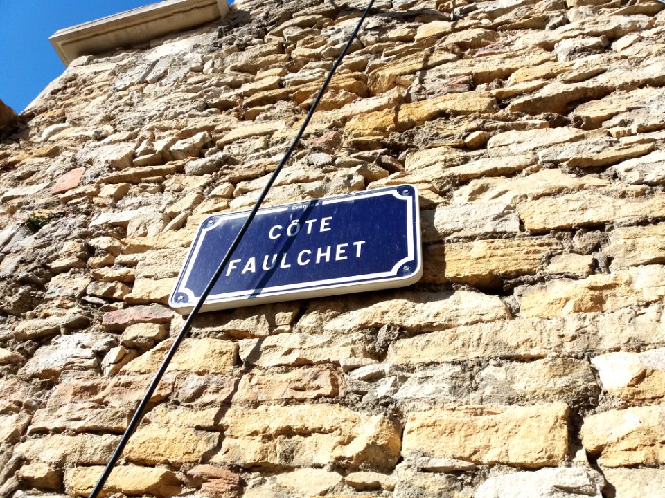 Crémieu - Côte Faulchet - Plaque