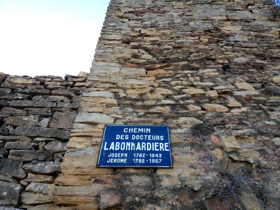 Crémieu - Chemin des Docteurs Labonnardière - Plaque