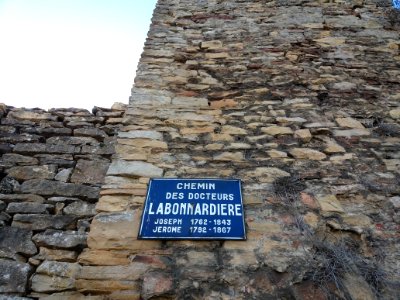 Crémieu - Chemin des Docteurs Labonnardière - Plaque