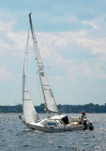 CS 22 sailboat Shoestring 1978