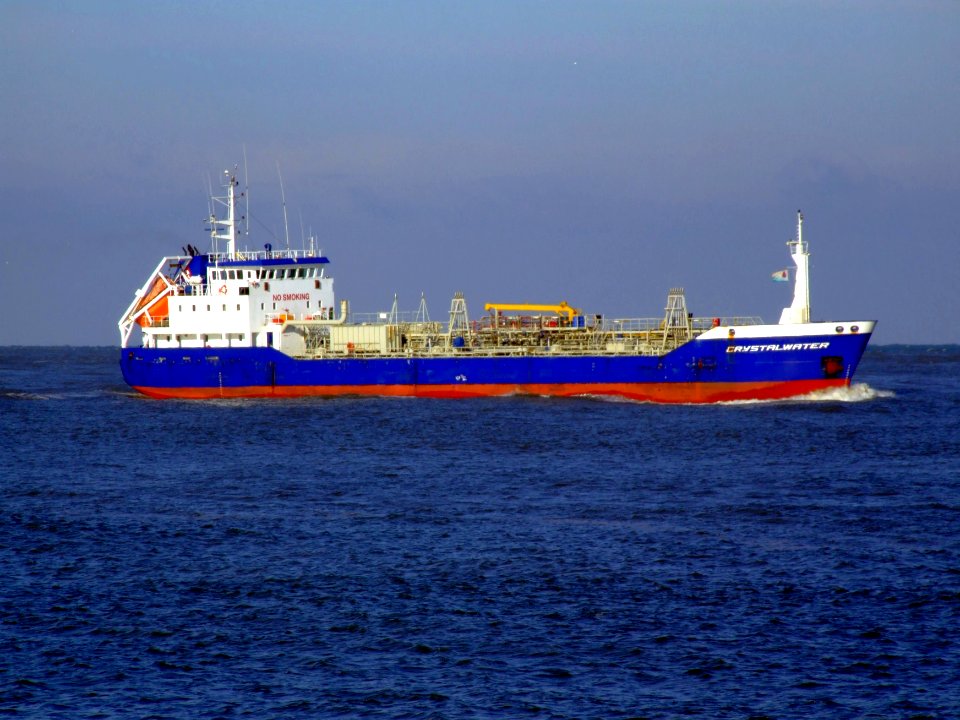 Crystalwater IMO 9148843 approaching Port of Rotterdam, Holland 25-Jan-2007
