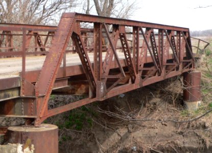 Coyote Road x Delaware River bridge E truss from outside 1