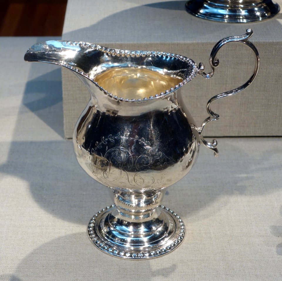 Creampot by Joseph Anthony (1762-1814), 1783, silver - De Young Museum - DSC01225