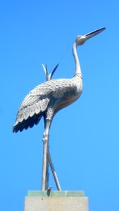 Crane atop Temperance Fountain Wash DC