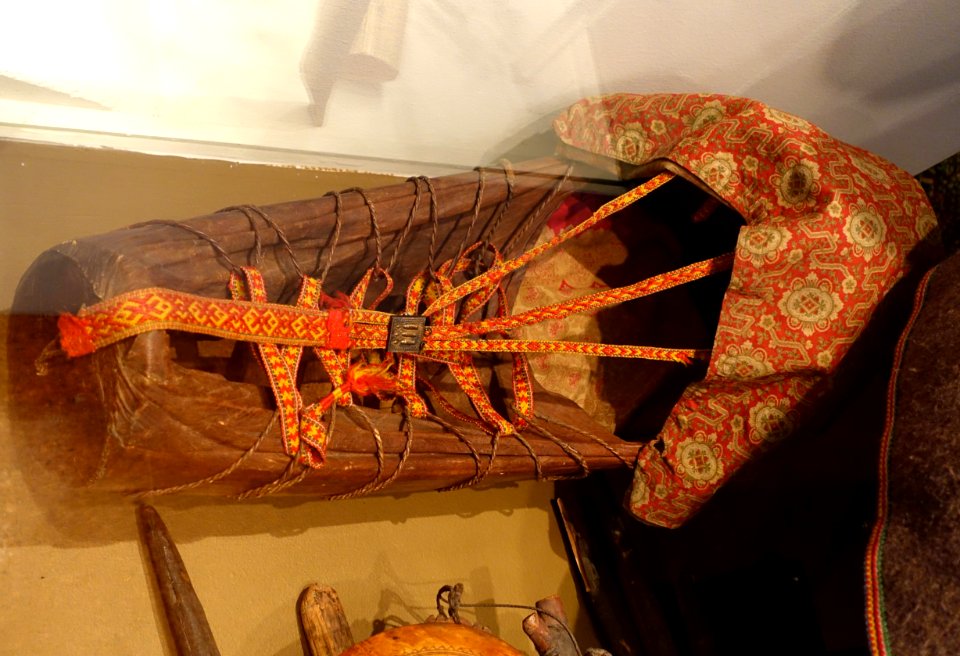 Cradle, Sami people, Jukkasjarvi, Sweden, No. 1939.70.0248 - Etnografiska museet - Stockholm, Sweden - DSC01280