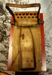 Cradle board, Menominee Indians, Wisconsin, 1825-1850 - Wisconsin Historical Museum - DSC03266