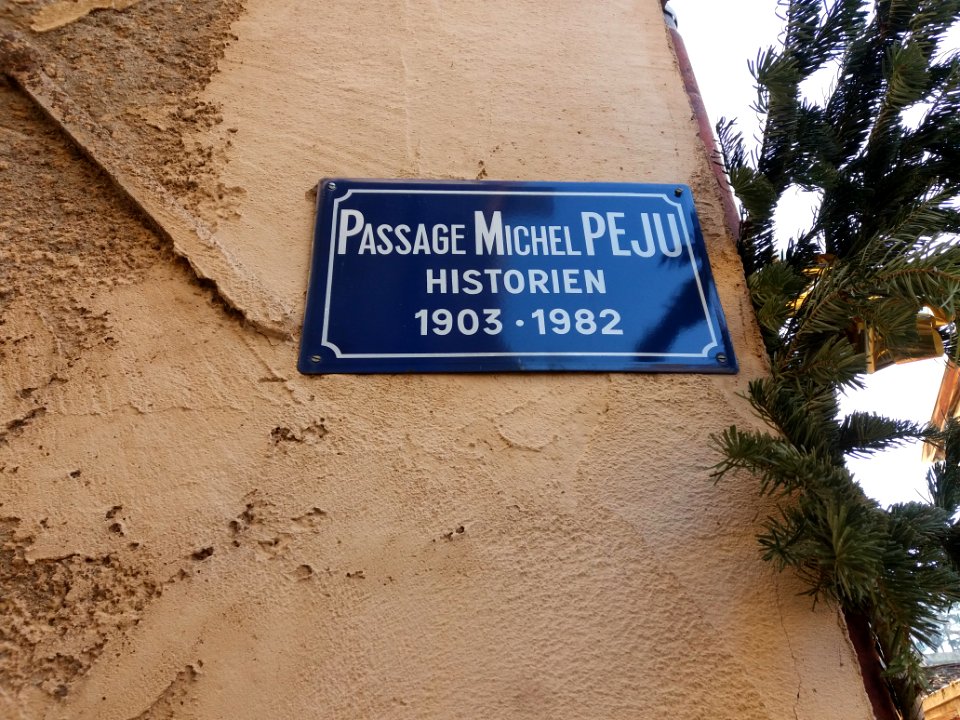 Crémieu - Passage Michel Peju - Plaque