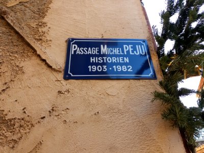 Crémieu - Passage Michel Peju - Plaque