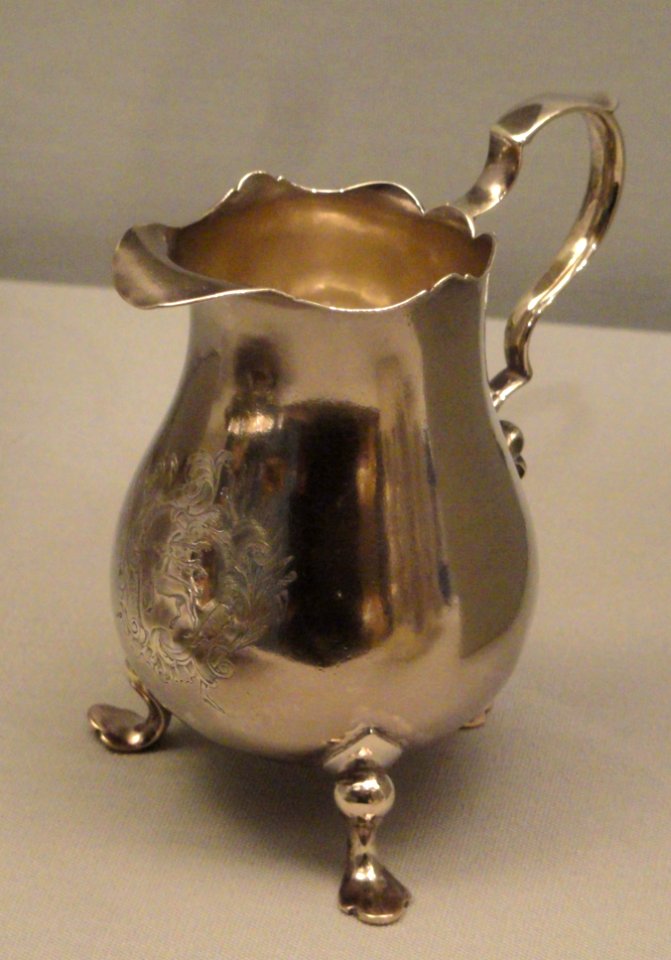 Creampot, James Turner, Boston, c. 1750-1759, silver - Hood Museum of Art - DSC09224