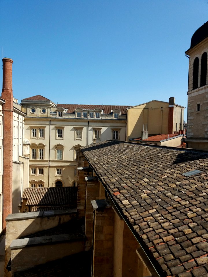 Cour du palais Saint-Pierre - Vue d'en haut