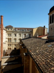 Cour du palais Saint-Pierre - Vue d'en haut