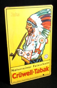 Crüwell-Tabak cartboard advert, photo 3