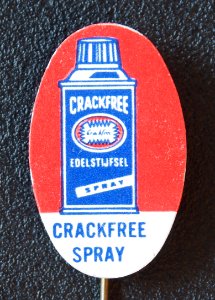 Crackfree spray, reclame speldje