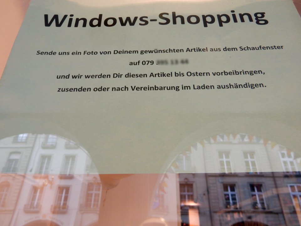 COVID-19 Closed Shop in Bern 6