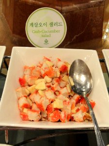Crab-Cucumber Salad in Seoul, Korea - DSC00780