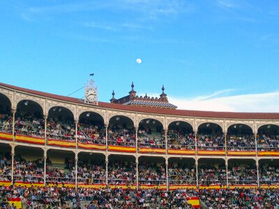 Moon spanish flag clock