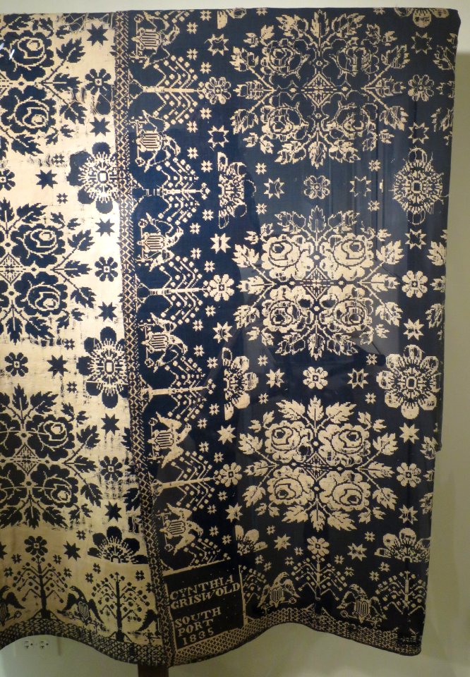 Coverlet from the United States, probably Southport, Connecticut, 1835, Honolulu Museum of Art