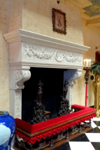 Court fireplace - Cà d'Zan - John and Mable Ringling Museum of Art - Sarasota, FL - DSC00266
