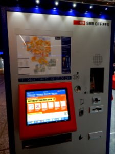 COVID-19 Ticketautomat SBB