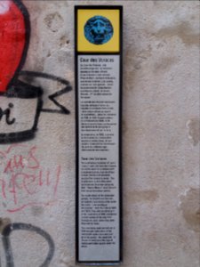 Cour des Voraces - Plaque explicative