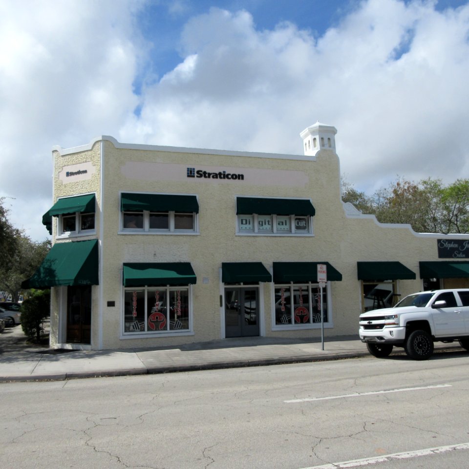 Croissant Park Administration Building--from east street 