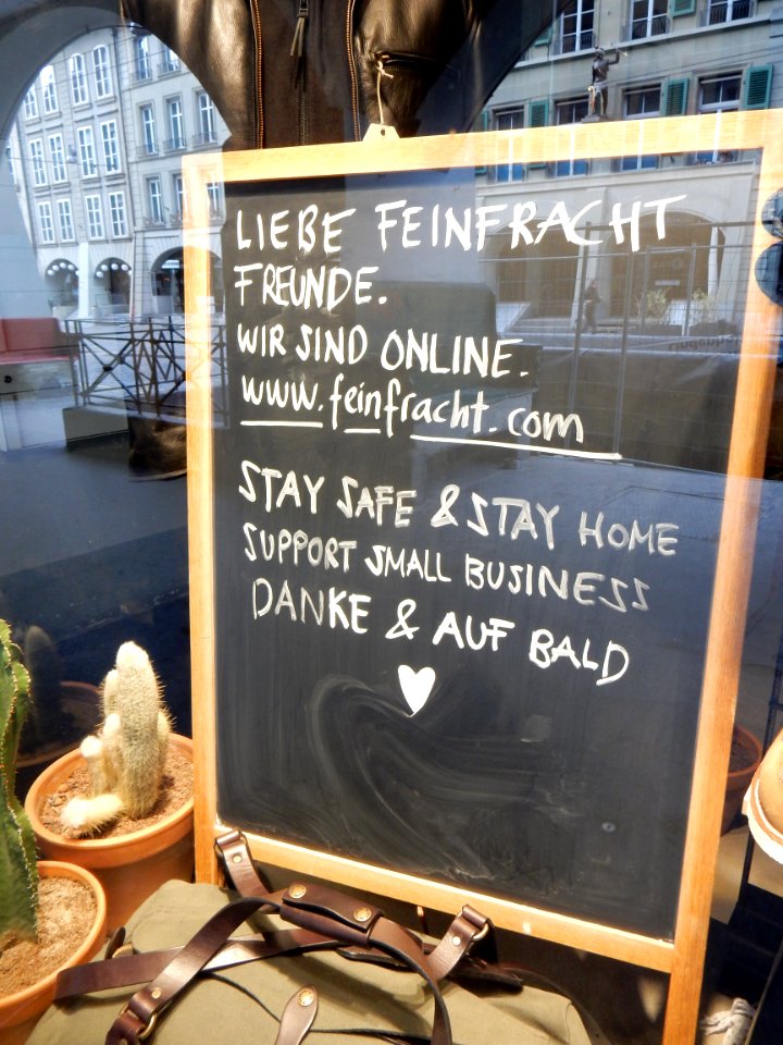 COVID-19 Closed Shop in Bern 8