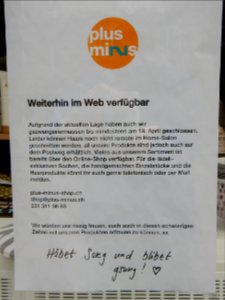 COVID-19 Closed Shop in Bern 26