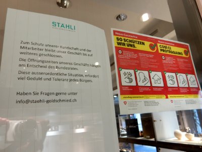 COVID-19 Closed Shop in Bern 12