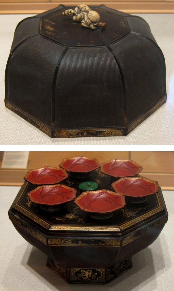 Covered box from China, Ming dynasty, Wanli period, dated 1614, Honolulu Academy of Arts