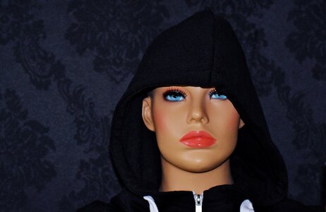Mysterious blue eye hood