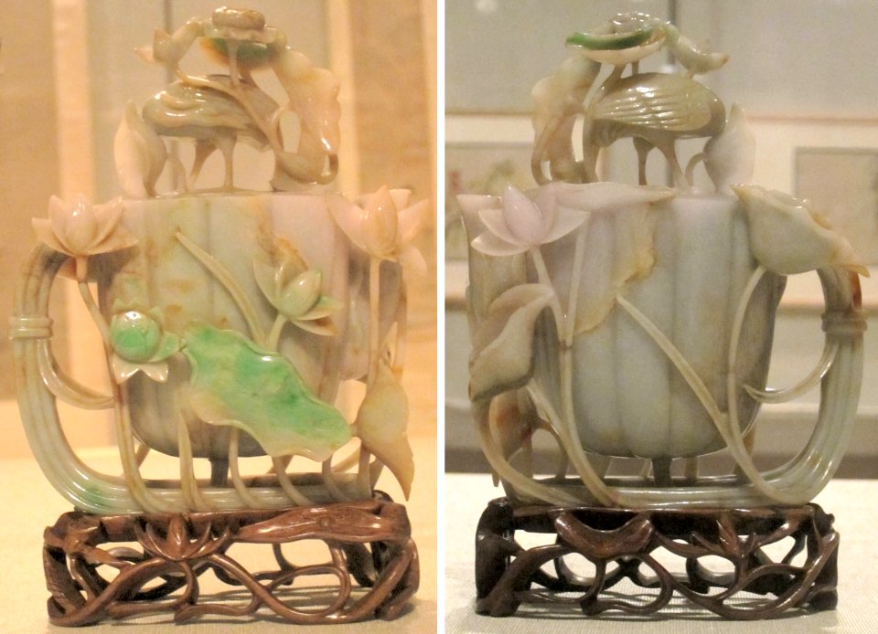 Covered teapot, China, early 19th century, nephrite, Honolulu Museum of Art