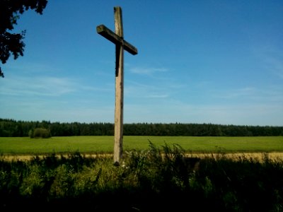 Cross - Woynillowicz family hill in Sawiczy - 02