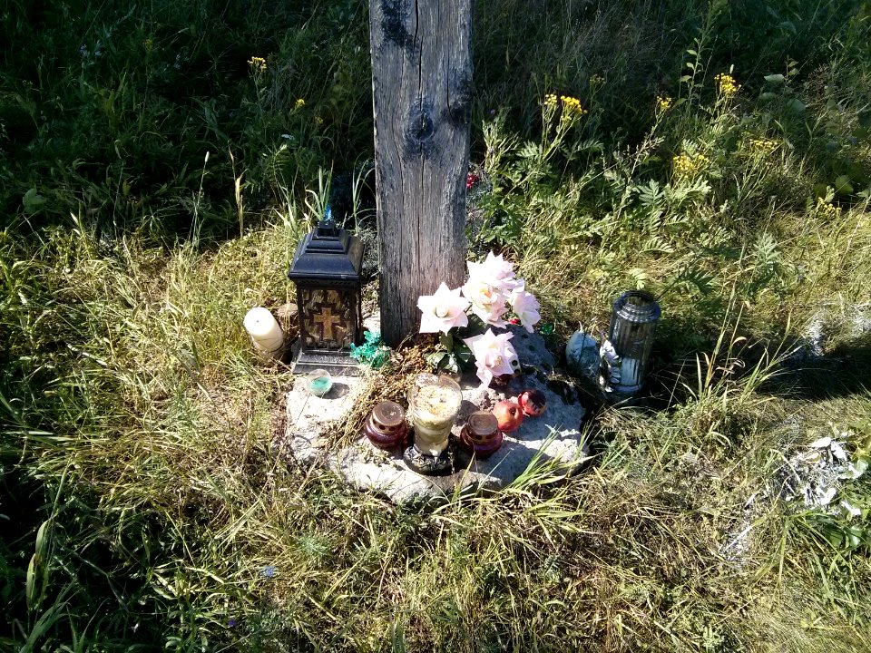 Cross - Woynillowicz family hill in Sawiczy - 06