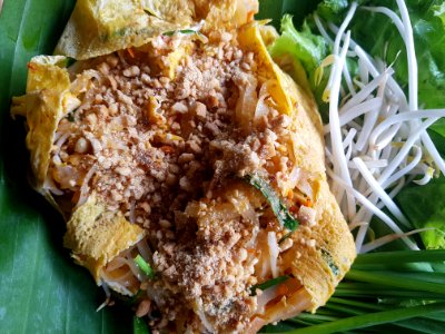 Crispy pork phat thai in omelette ball - Chiang Rai - 2017-07-03 (003)