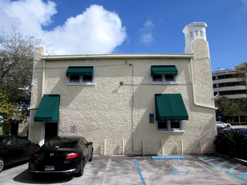Croissant Park Administration Building--from west