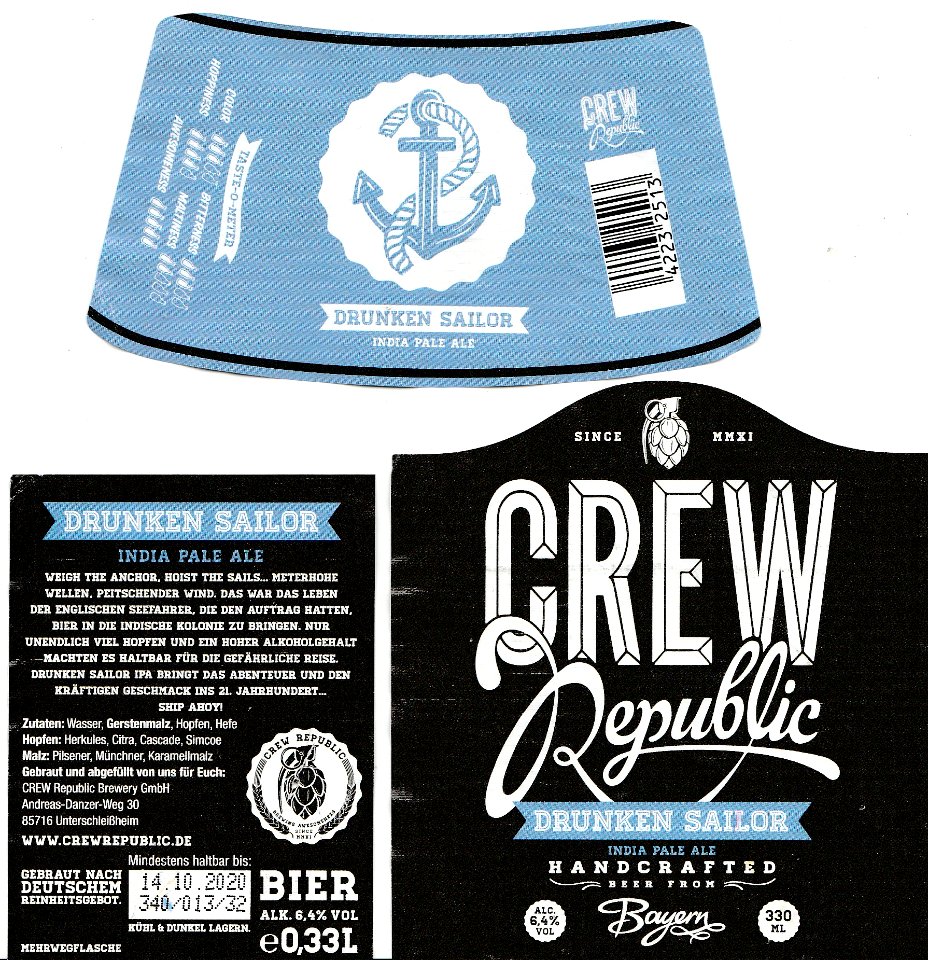 Crew Republic Brewery - Drunken Sailor
