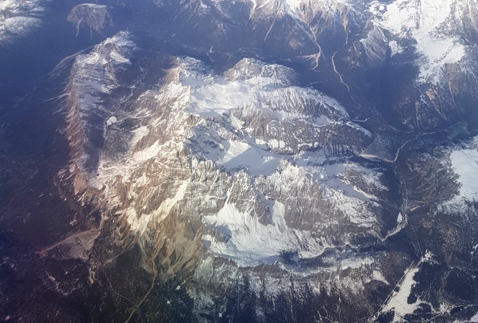 Cristallo massif from the sky