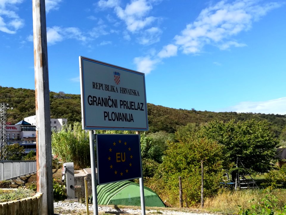 Croatian border crossing point Plovanija