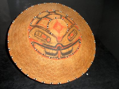 Crest hat, Tlingit or Pacific Eskimo - Etholén collection, Museum of Cultures (Helsinki) - DSC04924