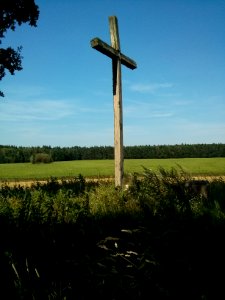 Cross - Woynillowicz family hill in Sawiczy - 01