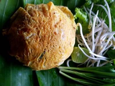 Crispy pork phat thai in omelette ball - Chiang Rai - 2017-07-03 (001)