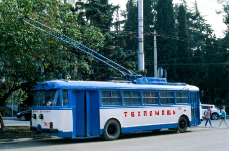 Crimean trolleybus 7012 2021-05 Alusta trolleybus station 3